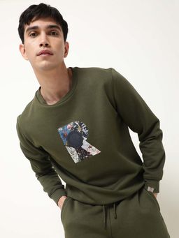 Rare Rabbit - Astor Olive Sweatshirt