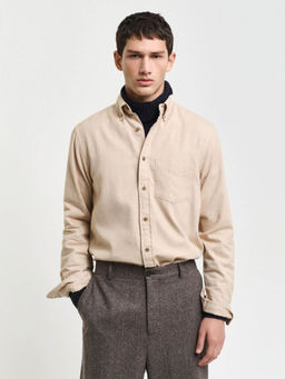GANT - Beige Solid/Plain Shirt