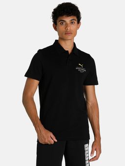 Puma - Graphic l Mens Black Polo