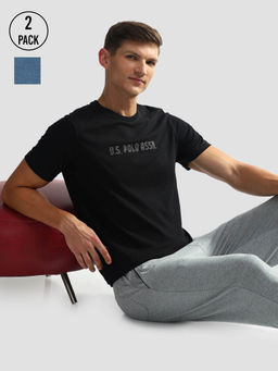 U.S. POLO ASSN. - Brand Print Cotton Oee03 Lounge T-Shirt (Pack of 2)