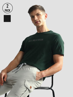 U.S. POLO ASSN. - Brand Print Cotton Oee03 Lounge T-Shirt (Pack of 2)