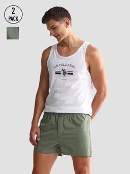 U.S. POLO ASSN. - Mid Rise Solid Oex05 Shorts (Pack of 2)