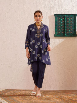 OMI - Navy Blue Tapered Co-Ord (Set of 3)