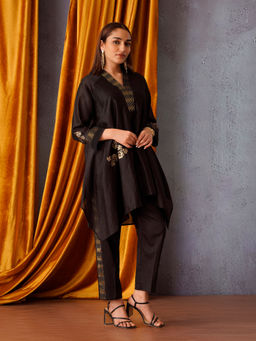 OMI - Black Asymmetric Co-Ord (Set of 3)