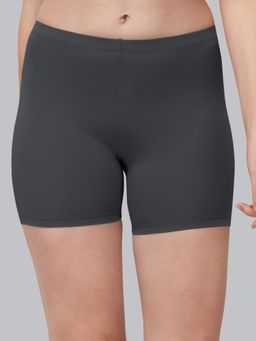 SOIE - Charcoal Women's Soft Polyamide Spandex Thigh Length Cycling Shorts