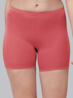 SOIE - Coral Women's Soft Polyamide Spandex Mid Thigh Length Cycling Shorts
