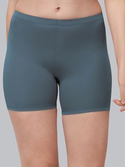 SOIE - Grey Women's Soft Polyamide Spandex Mid Thigh Length Cycling Shorts