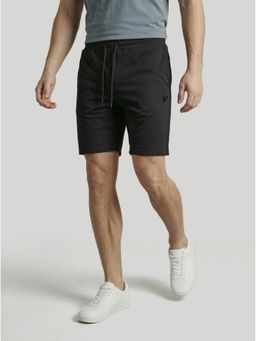 Technosport - Men Cricket Black Lightweight Breathable Sports Training Shorts