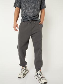 max - Men Solid Sports Grey Joggers