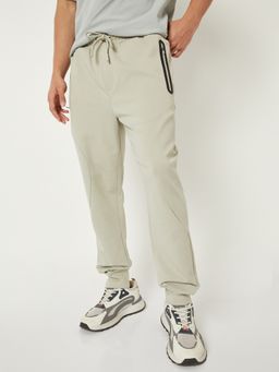 max - Men Solid Athleisure Grey Joggers