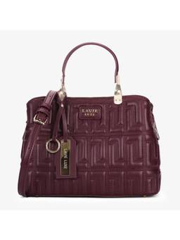Lavie Luxe - Juli25 Small 3Compartment satchel (Wine) (Medium)
