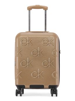 Calvin Klein - Brown Textured Trolley Bag