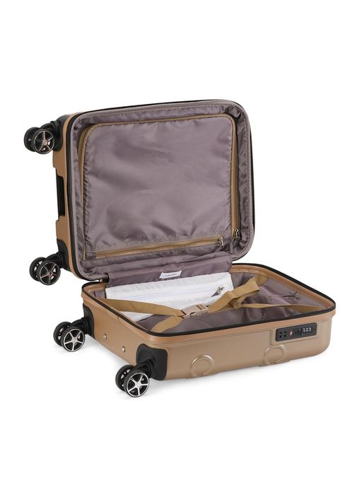 Buy Calvin Klein Brown Textured Trolley Bag (Small) Online