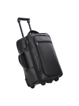 Lavie Sport - 45 cms Premium Majestic Bottega Overnighter Laptop Trolley | Duffle Bag (Black) (Medium)