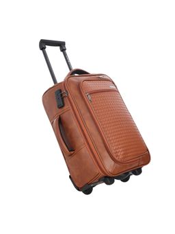 Lavie Sport - 45 cms Premium Majestic Bottega Overnighter Laptop Trolley | Duffle Bag (Tan) (Medium)
