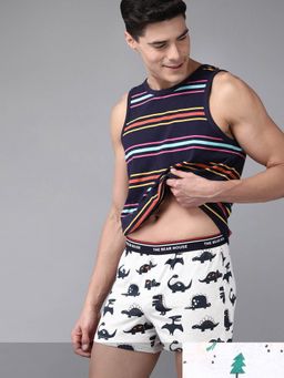 The Bear House - Men Comfort Fit Knitted Boxers White (Pack of 2)