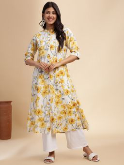 Aravalii - Saffron Whisper Kurta