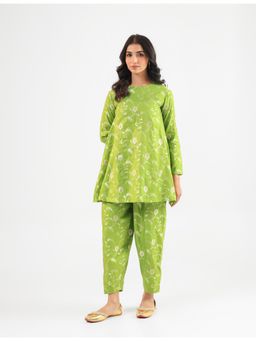 Amrood - Green Banarasi Co-Ord Set