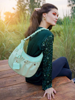 MONADAA - Womens Green Gisele Handbag