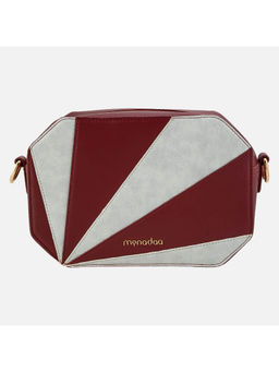 MONADAA - Womens Maroon Clemence Sling Bag (S)