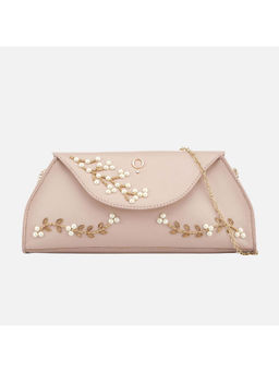 MONADAA - Womens Pink Jewel Evening Clutch (S)
