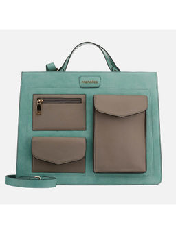 MONADAA - Womens Turquoise Jass Hand Bag (L)
