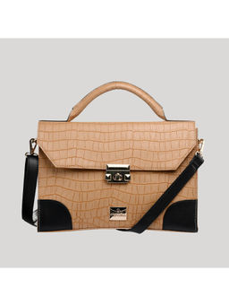 MONADAA - Womens Tan Crocs Sling Bag