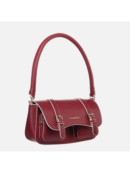 MONADAA - Womens Maroon Faith Shoulder Bag