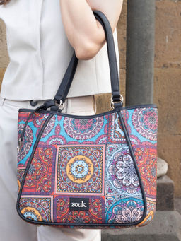 Zouk - Naisha Tote Bag - Multicolor Mandala Print