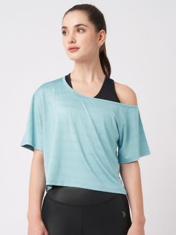 BODD ACTIVE - Aqua One Shoulder T-Shirt