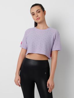 BODD ACTIVE - Move Mode Lavender Gym Crop Top
