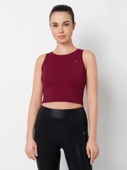 BODD ACTIVE - Balance Mode Red Rouched Crop Top