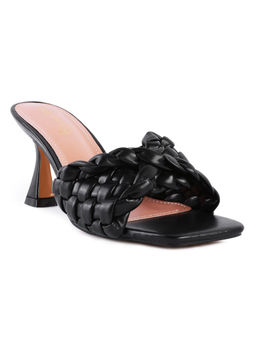 London Rag - Woven Black Heels
