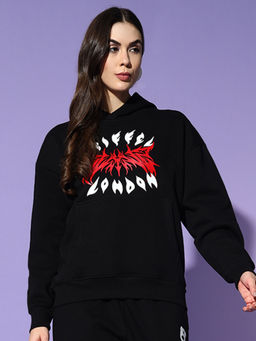 Griffel - Oversized Hoodie Black Sweatshirt