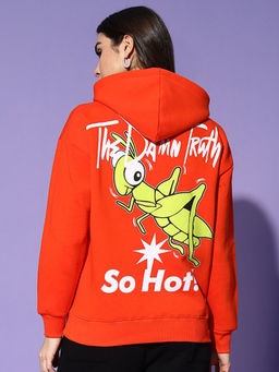 Griffel - So Hot Hoodie Oversized Orange Sweatshirt