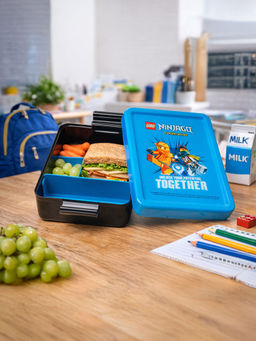 LEGO - Blue Ninjago Series Kids Lunch Box with Divider