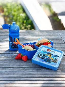 LEGO - Blue City Series School Lunch Box with Water Bottle