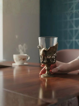 Smokey Cocktail - Antique Grey Premium Designer Shot Glasses (Pack Of 6)