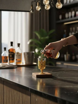 Smokey Cocktail - Silver Premium Designer Eagle Shot Glasses (Pack Of 6)