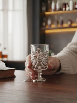 Smokey Cocktail - Silver Premium Designer Eagle Shot Glasses (Pack Of 6)