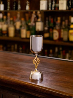 Smokey Cocktail - Silver Dual Shot Peg Measure