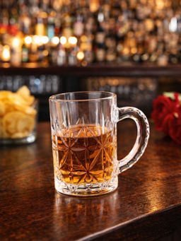 Smokey Cocktail - Clear Pure Pour Beer Mugs (Pack Of 4)