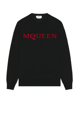 McQueen - Crew Neck Jacquard Sweater