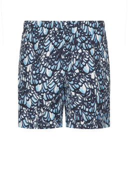 McQueen - Feather Print Swim Short