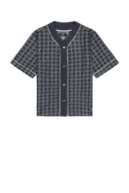 Amiri - MA Quad Denim Baseball Shirt