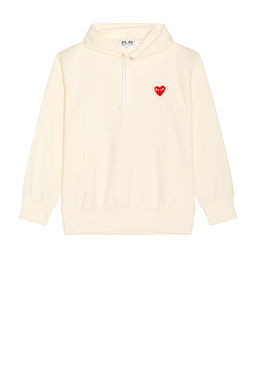 COMME des GARCONS - Pullover Hoodie with Red Emblem