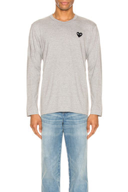 COMME des GARCONS - Black Emblem Cotton Long Sleeve Tee