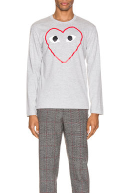 COMME des GARCONS - Heart Logo Long Sleeve Tee