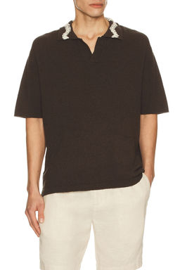 Commas - Hand Crochet Collar Polo