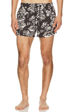 Commas - Painted Peonies Short Swim Short